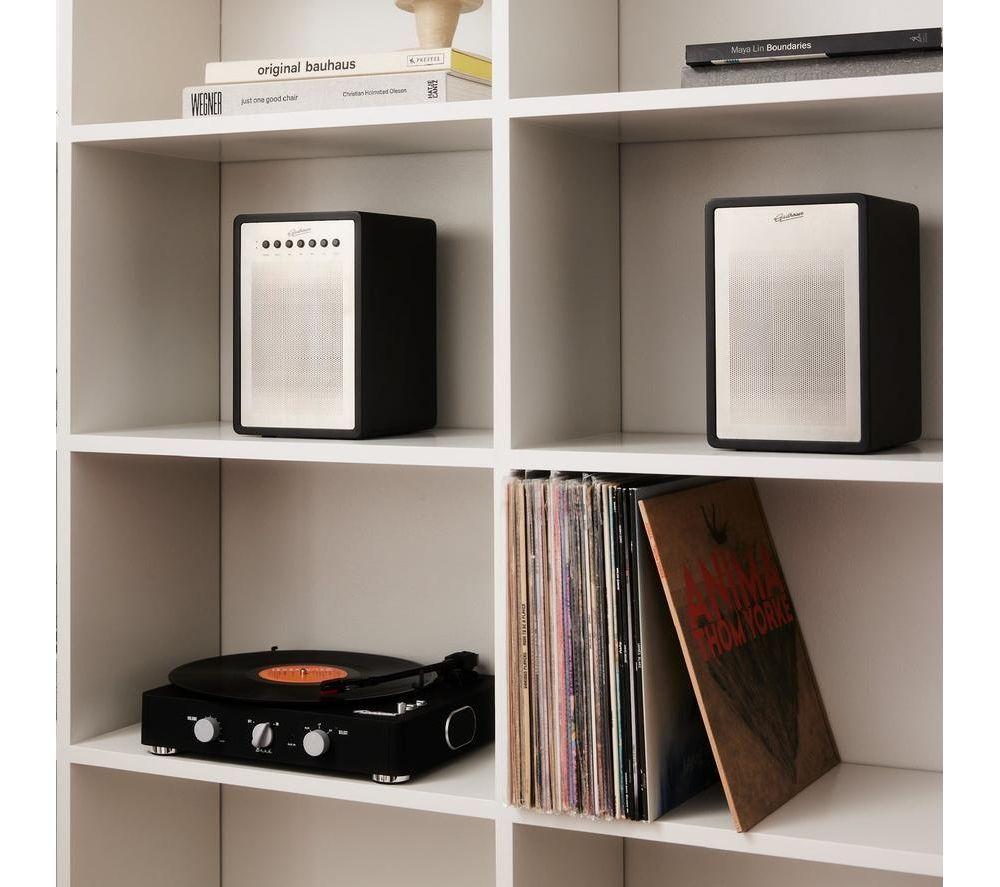 GADHOUSE Miles Bluetooth Bookshelf Speakers - Black Piano image number 4 of 11