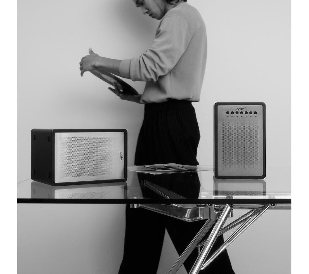 GADHOUSE Miles Bluetooth Bookshelf Speakers - Black Piano image number 9 of 11