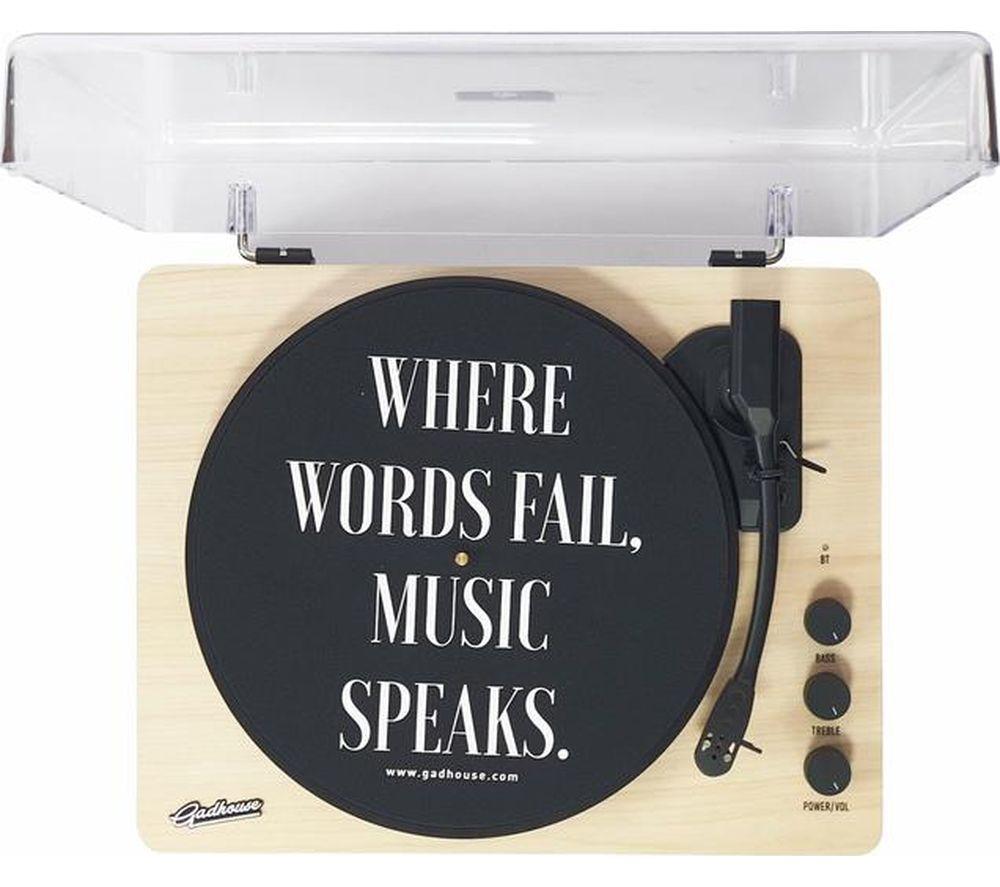 GADHOUSE Dean Belt Drive Bluetooth Turntable Stereo System - Soft Sand image number 7 of 8