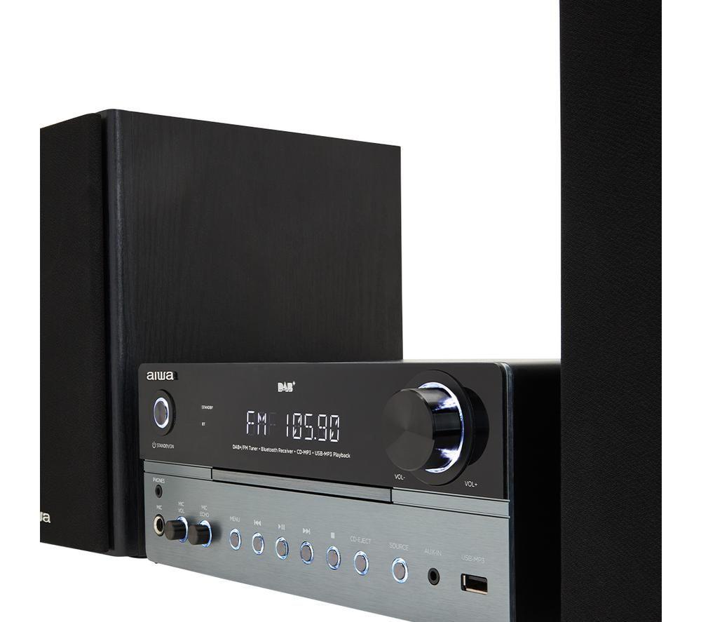 AIWA MSBTU-700DAB Bluetooth Mini Hi-Fi System - Black image number 4 of 13