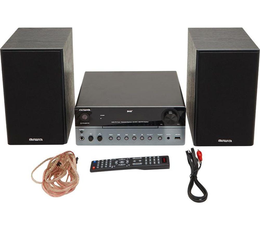 AIWA MSBTU-700DAB Bluetooth Mini Hi-Fi System - Black image number 8 of 13