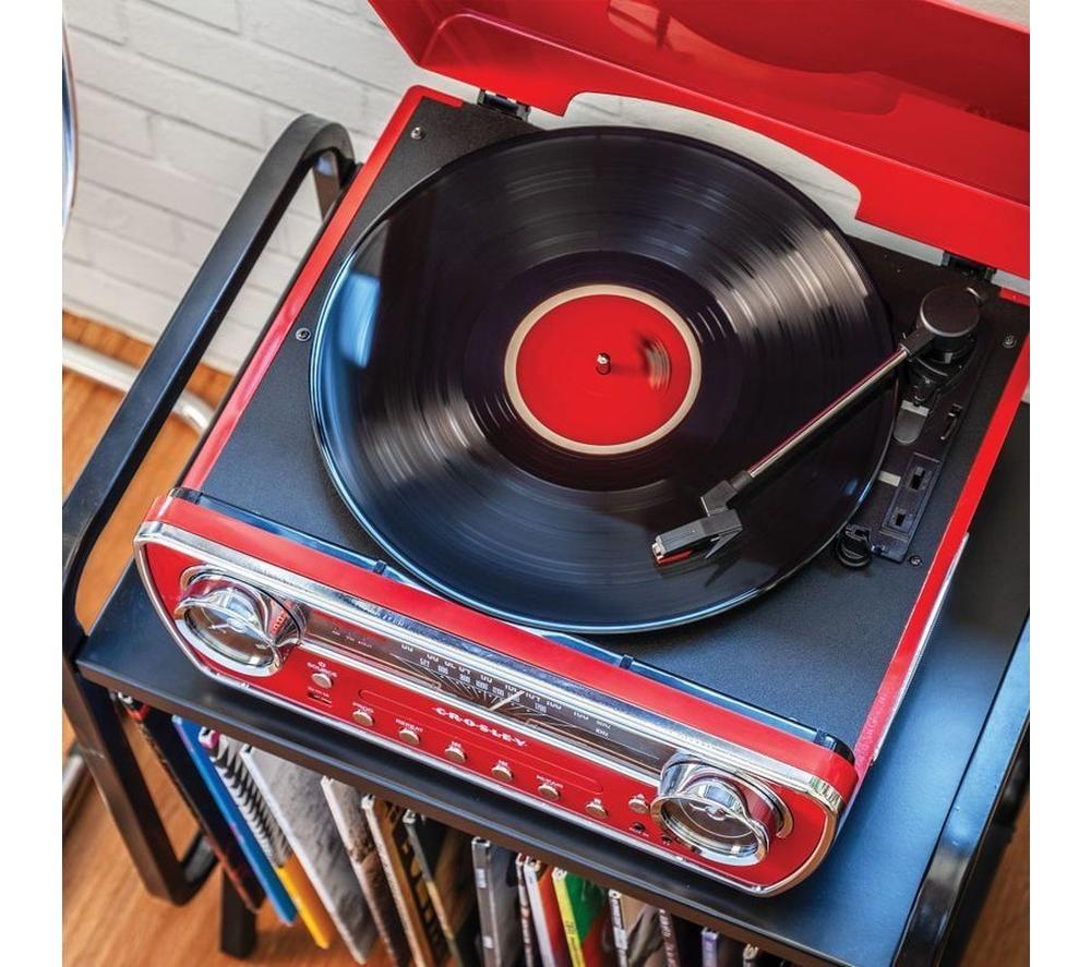 CROSLEY Powel 7-in-1 Music Centre - Red image number 7 of 9