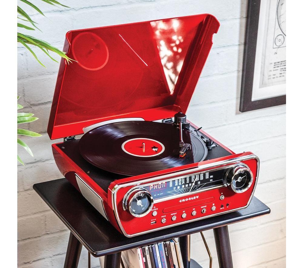 CROSLEY Powel 7-in-1 Music Centre - Red image number 9 of 9