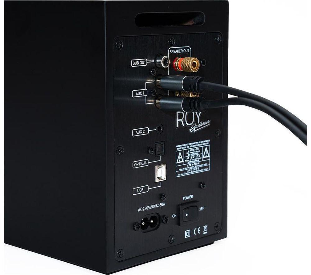 GADHOUSE Roy Bluetooth Bookshelf Speakers - Black image number 2 of 8