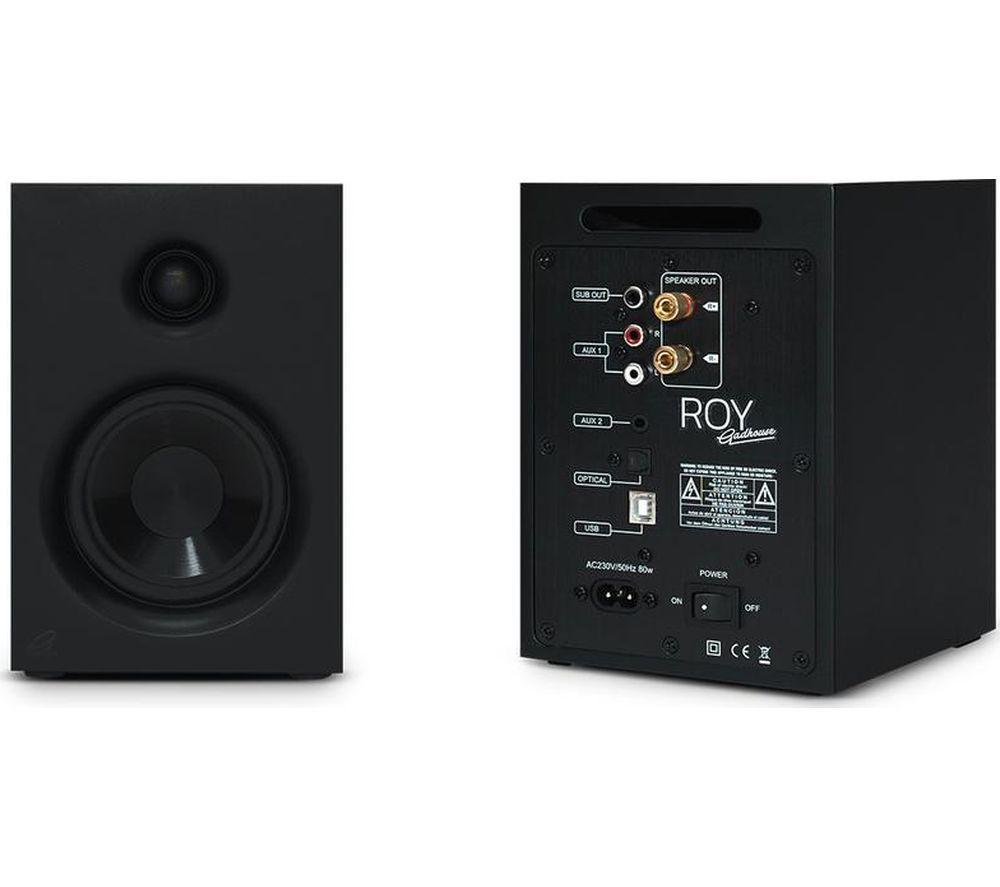 GADHOUSE Roy Bluetooth Bookshelf Speakers - Black image number 3 of 8