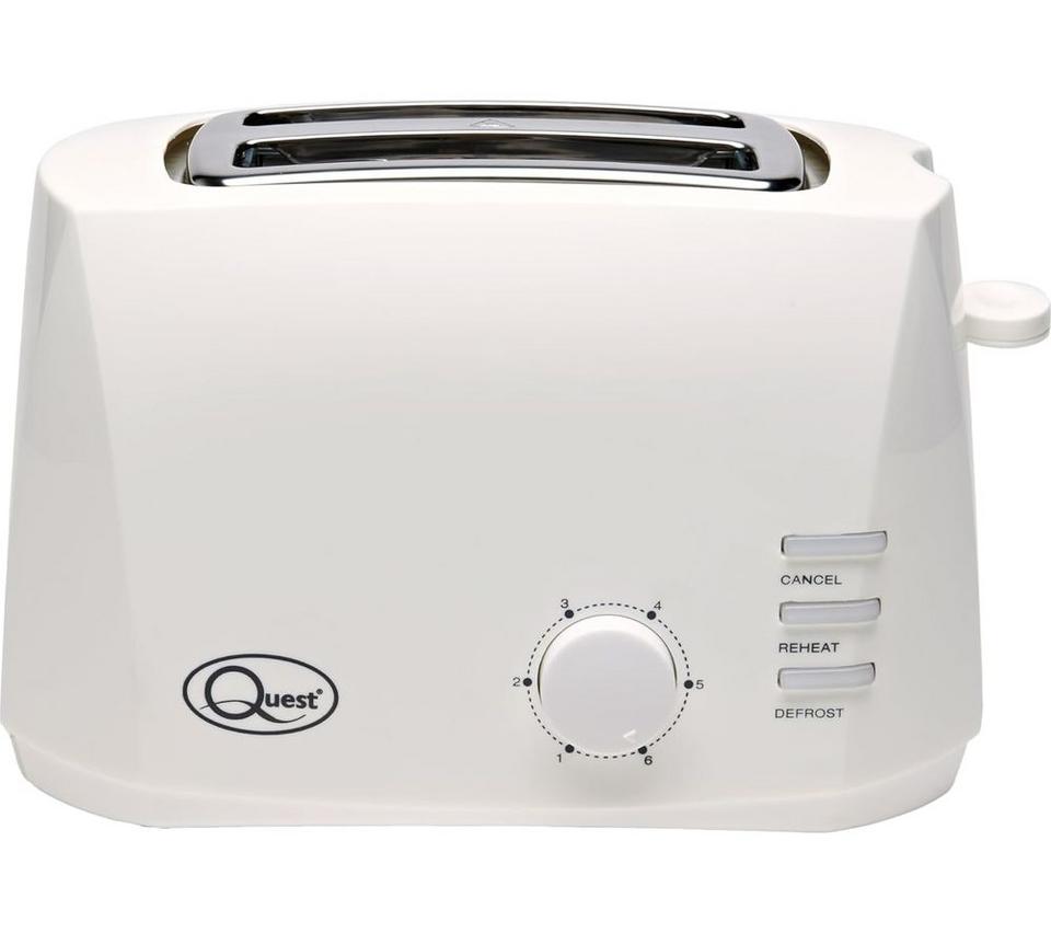 QUEST 34919 2-Slice Toaster - White