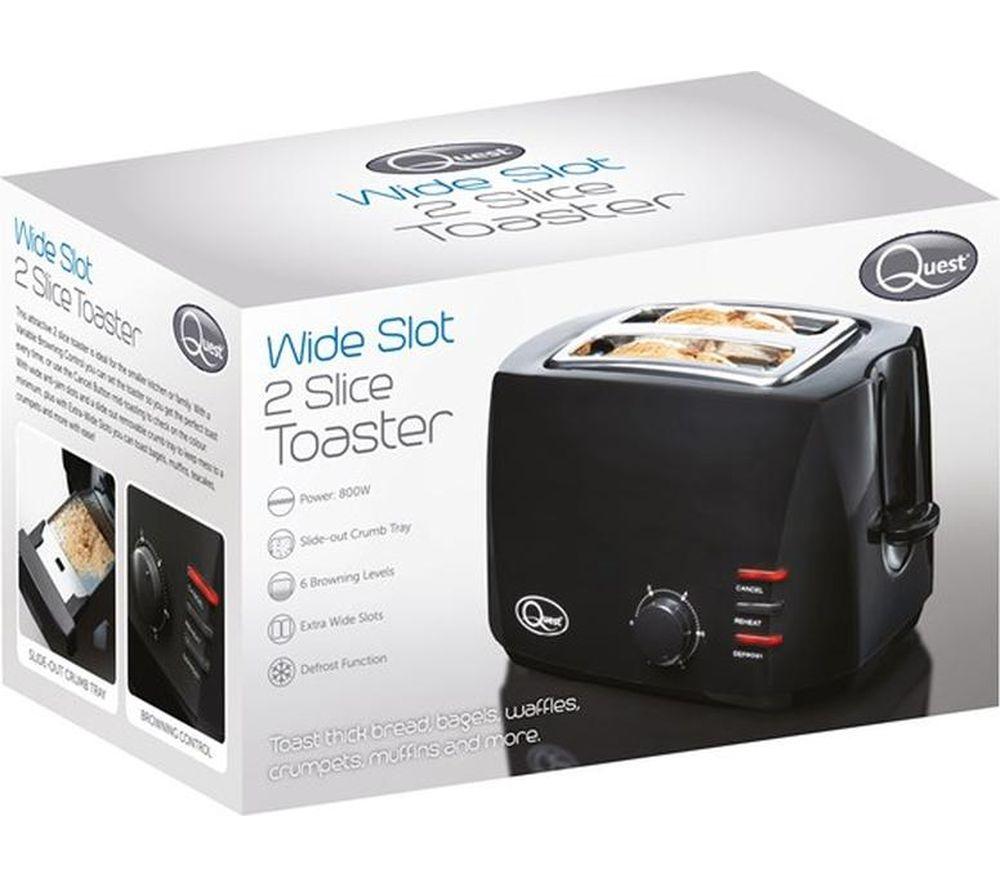 Buy QUEST 34900 2-Slice Toaster Black Currys