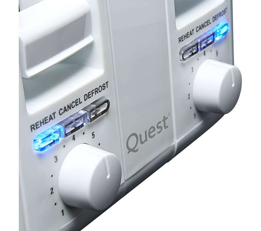 QUEST 34619 4-Slice Toaster - White image number 2 of 2