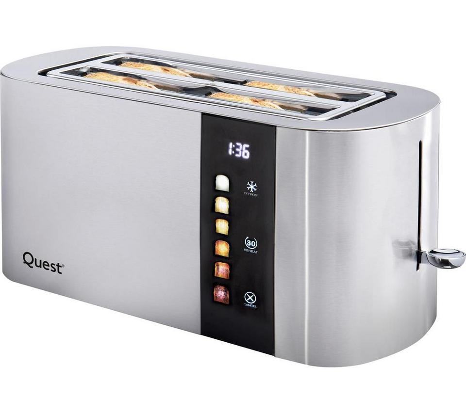 QUEST 68290 4-Slice Toaster - Silver