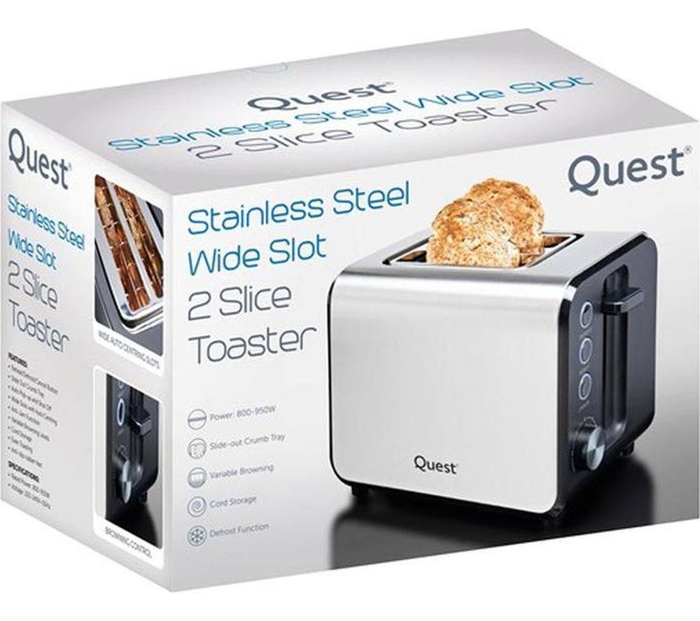 QUEST 34579 2-Slice Toaster - Stainless Steel image number 2 of 2