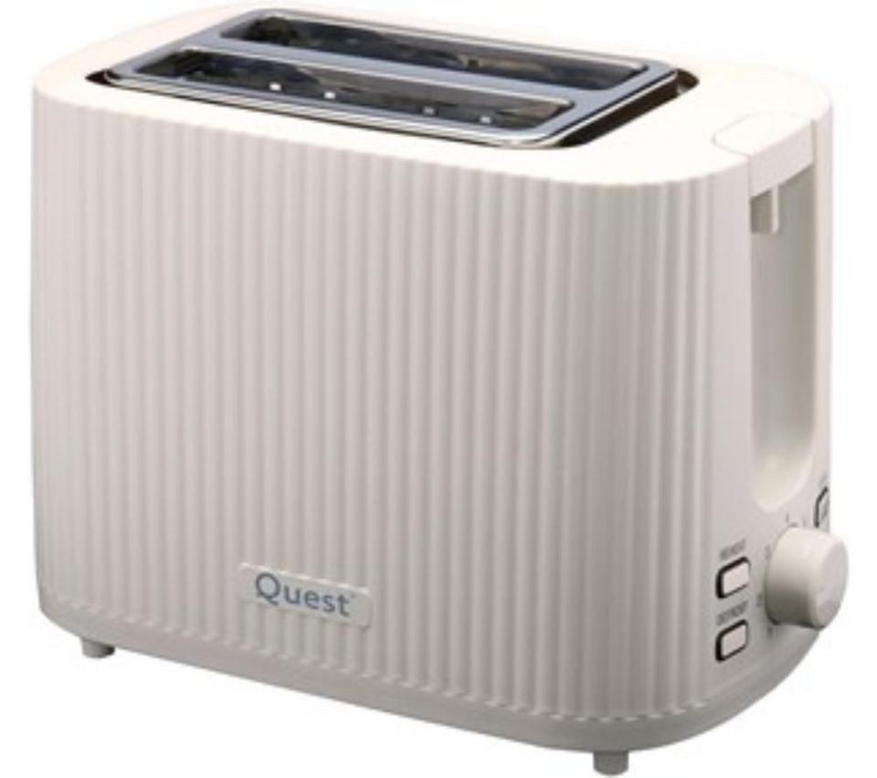 QUEST 32049 2-Slice Toaster - White