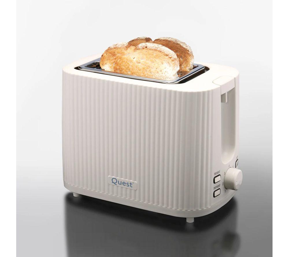 QUEST 32049 2-Slice Toaster - White image number 4 of 4