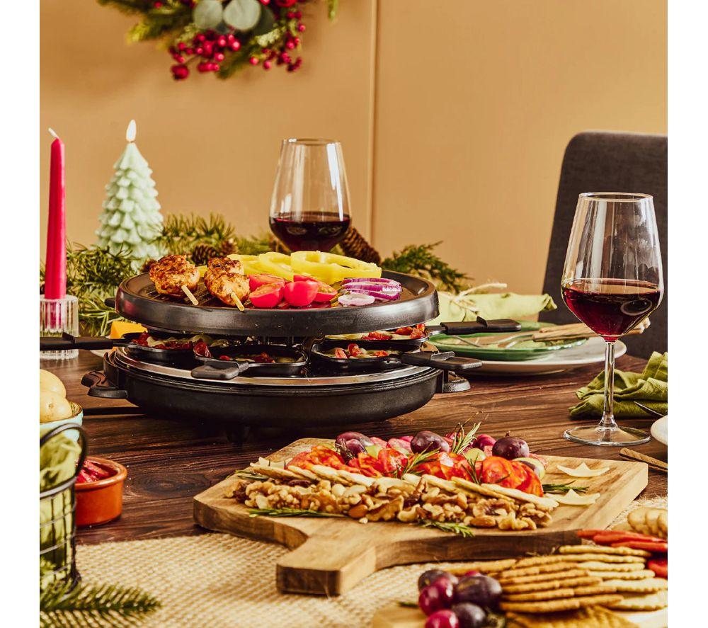 QUEST Electric Raclette Grill & Grilling Pans - Black image number 3 of 4
