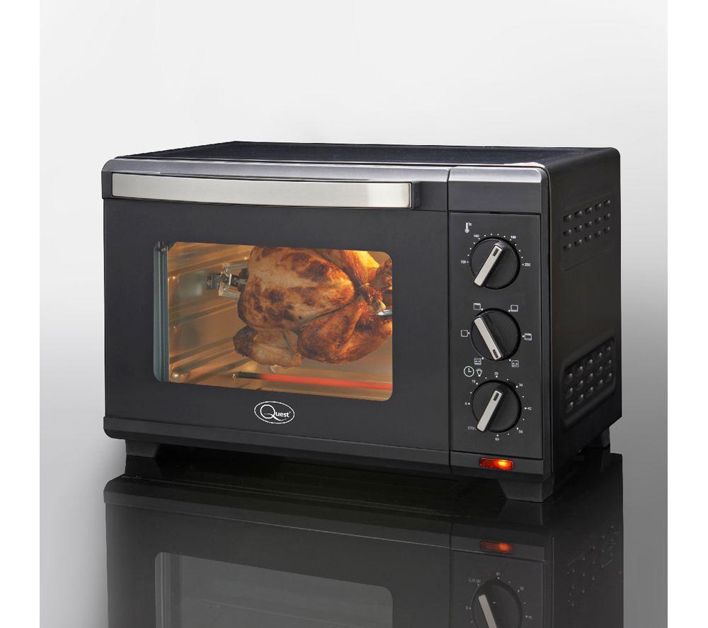 QUEST 35389 Rotisserie Electric Mini Oven - Black image number 2 of 9
