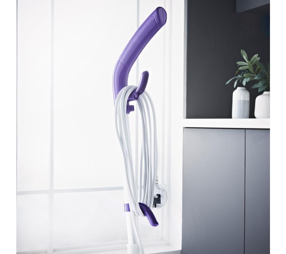 QUEST Lightweight 41989 Handheld Steam Mop - Purple & White image number 2 of 3