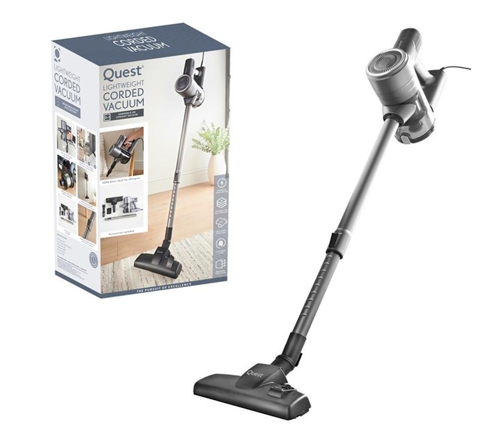 QUEST 43569 2-in-1 Handheld & Upright Bagless Vacuum Cleaner - Grey image number 3 of 3
