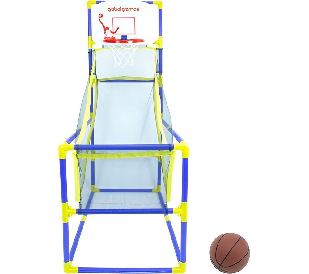 GLOBAL GIZMOS 55639 Arcade Basketball Stand - Blue & Yellow image number 2 of 5
