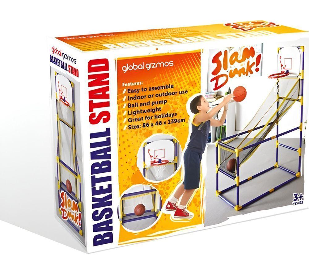 GLOBAL GIZMOS 55639 Arcade Basketball Stand - Blue & Yellow image number 5 of 5