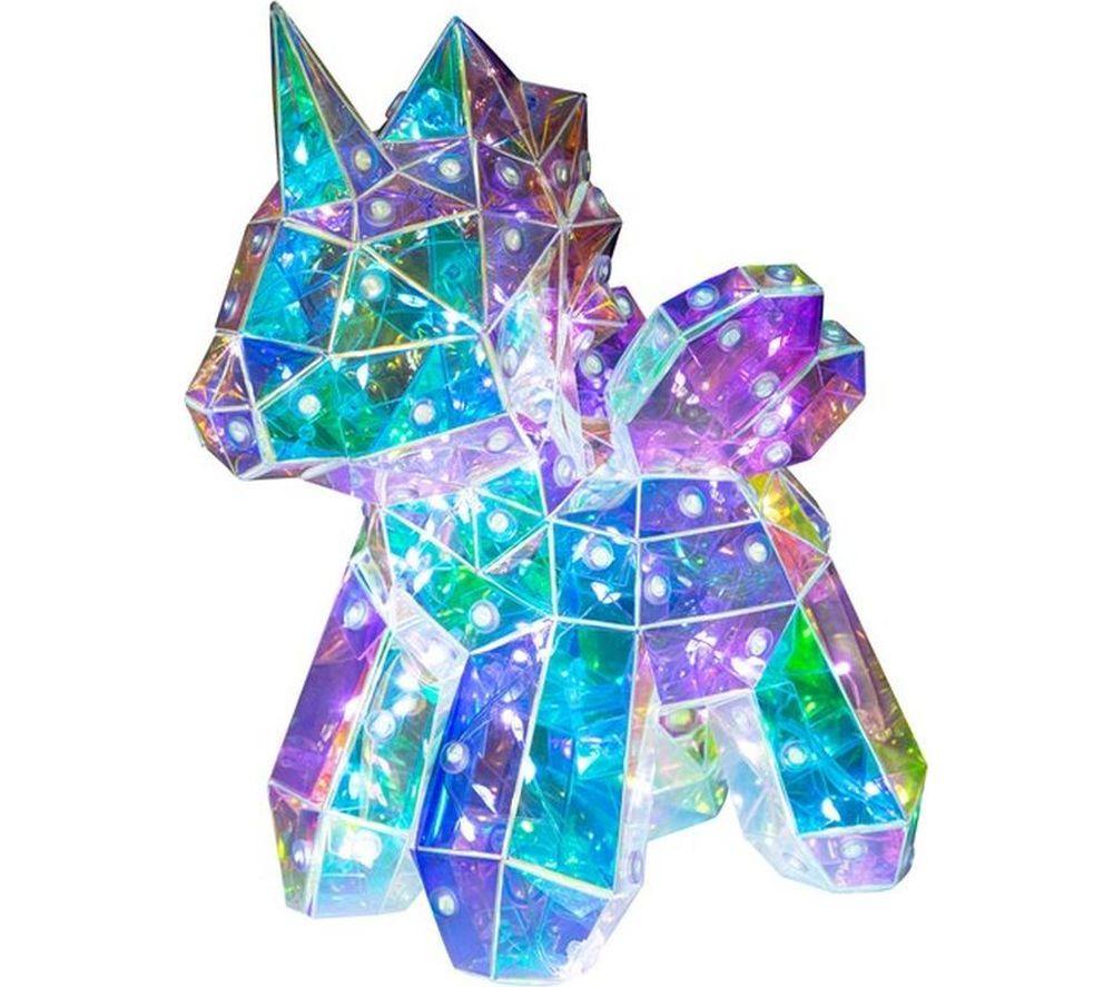 Global Gizmos Unicorn Iridescent Decorative Lamp
