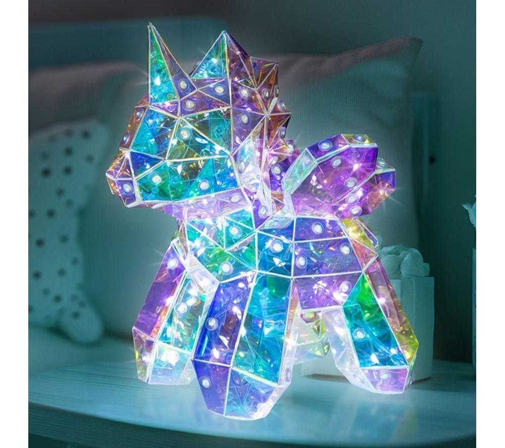 GLOBAL GIZMOS Unicorn Iridescent Decorative Lamp image number 2 of 2