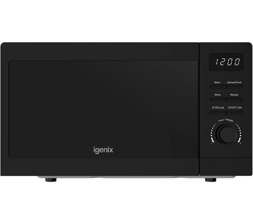 IGENIX IGMS02080B Compact Solo Microwave - Black