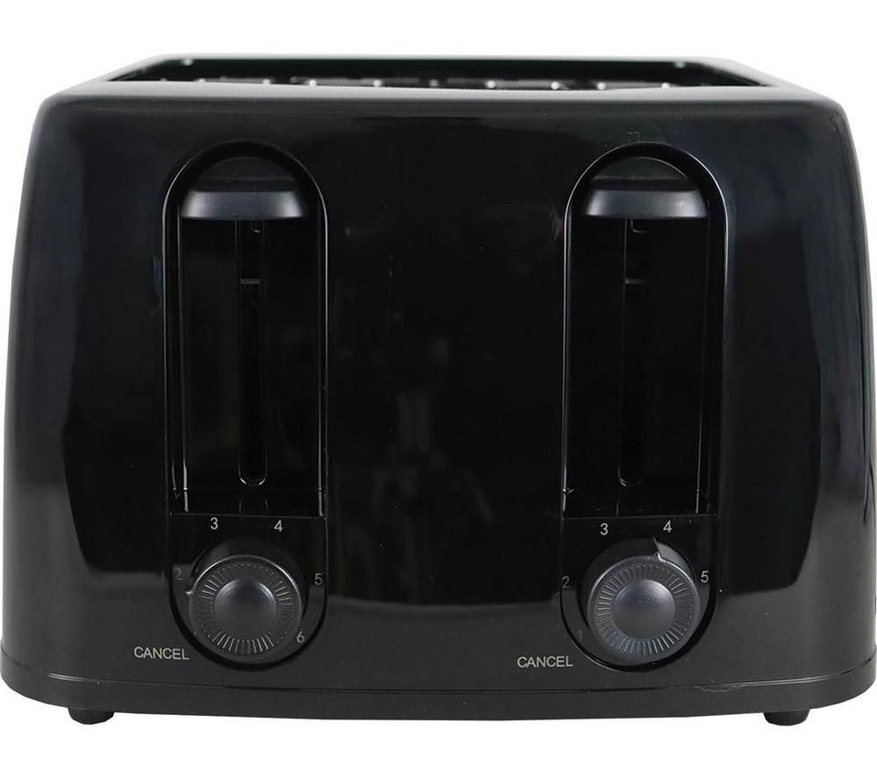 IGENIX IGT0445B 4-Slice Toaster - Black