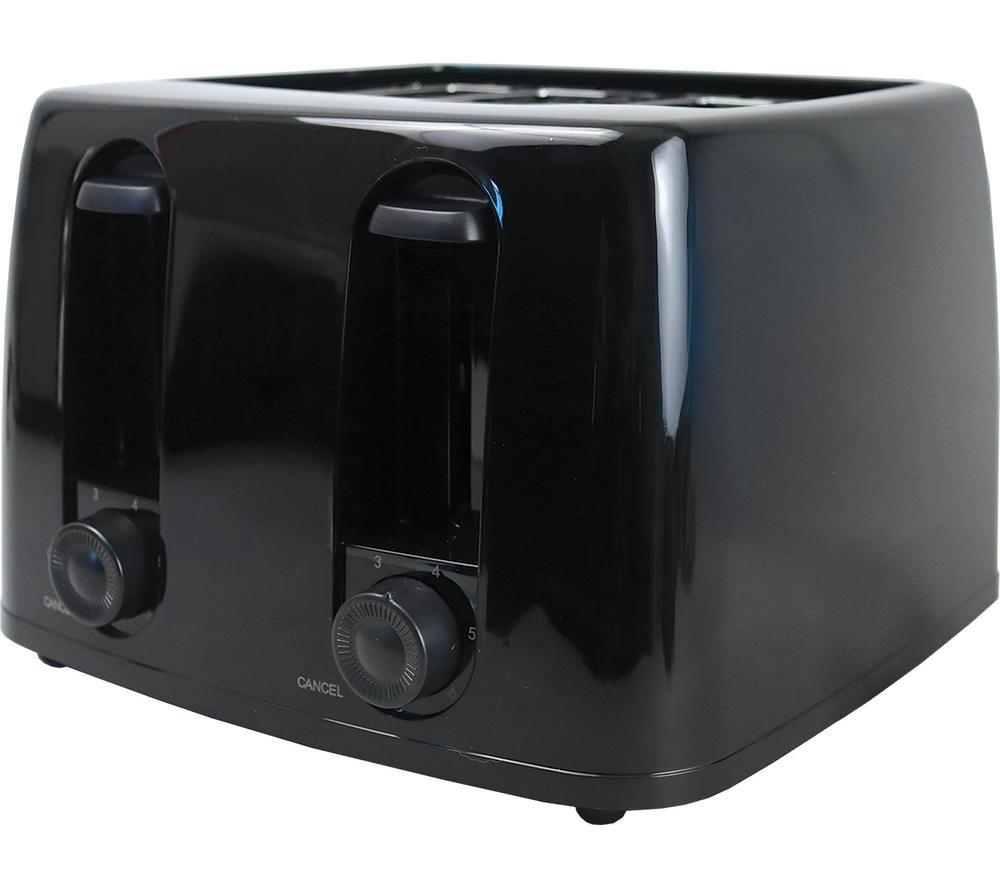 IGENIX IGT0445B 4-Slice Toaster - Black image number 2 of 3