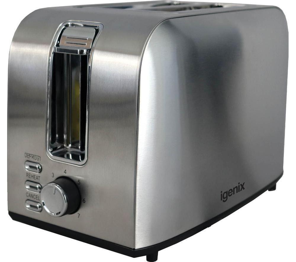 IGENIX IGT0209SS 2-Slice Toaster - Stainless Steel image number 6 of 6