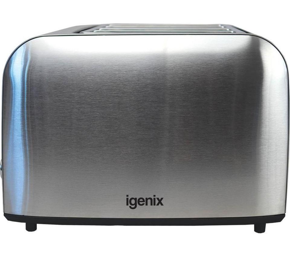 IGENIX IGT0409SS 4-Slice Toaster - Stainless Steel