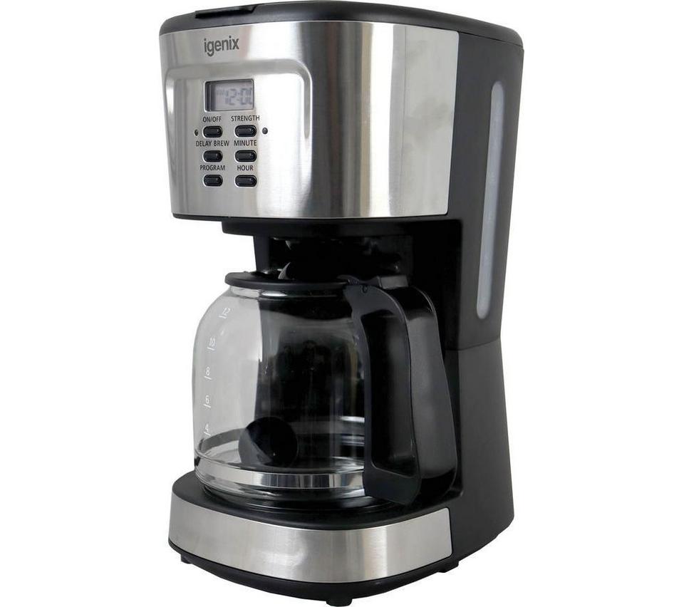IGENIX IGCM01250SS Filter Coffee Machine - Stainless Steel