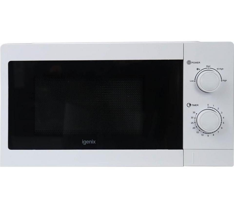 IGENIX IGMS08080W Compact Solo Microwave - White