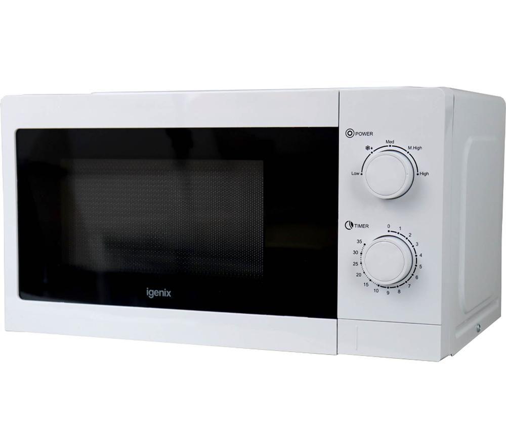 IGENIX IGMS08080W Compact Solo Microwave - White image number 2 of 4