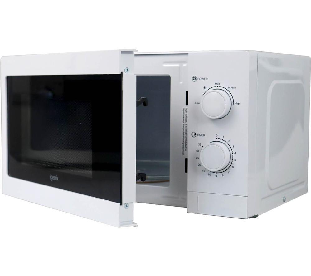 IGENIX IGMS08080W Compact Solo Microwave - White image number 3 of 4