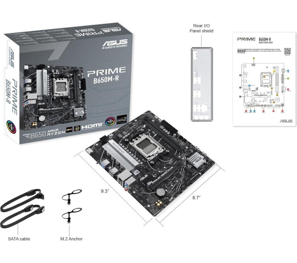 ASUS PRIME B650M-R AM5 Motherboard image number 3 of 5