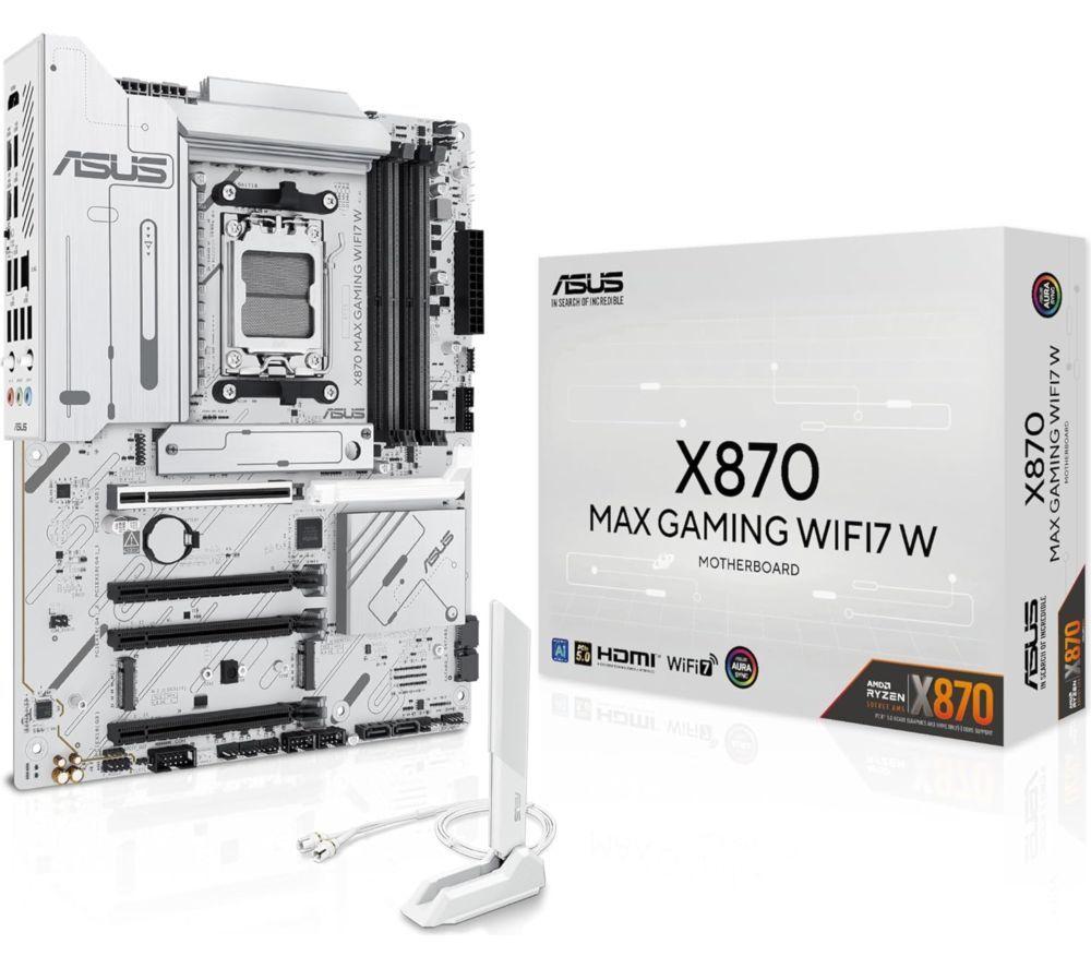 ASUS MAX GAMING WIFI7 W X870 AMD AM5 Motherboard image number 3 of 5
