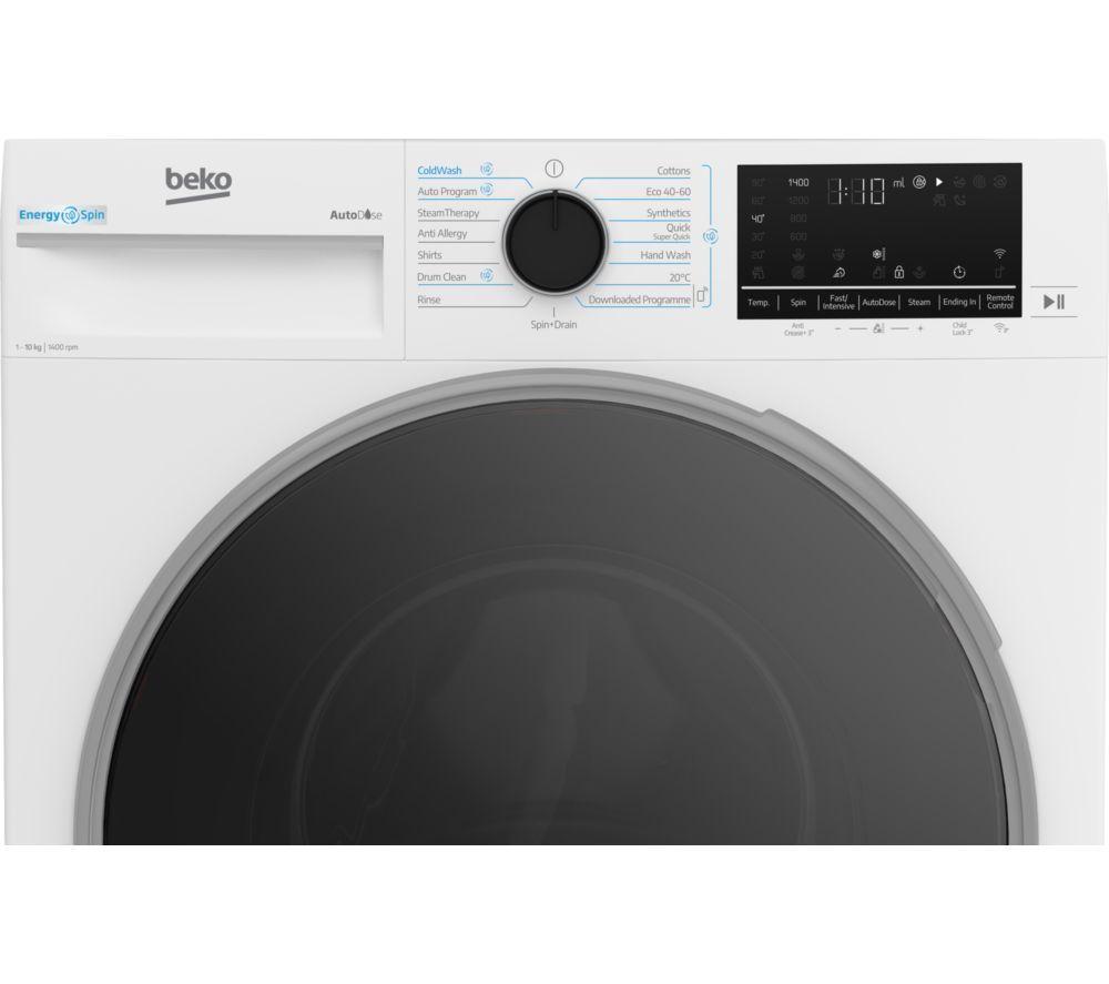 BEKO Pro EnergySpin B5W51041BDW 10 kg 1400 Spin Washing Machine - White image number 5 of 9