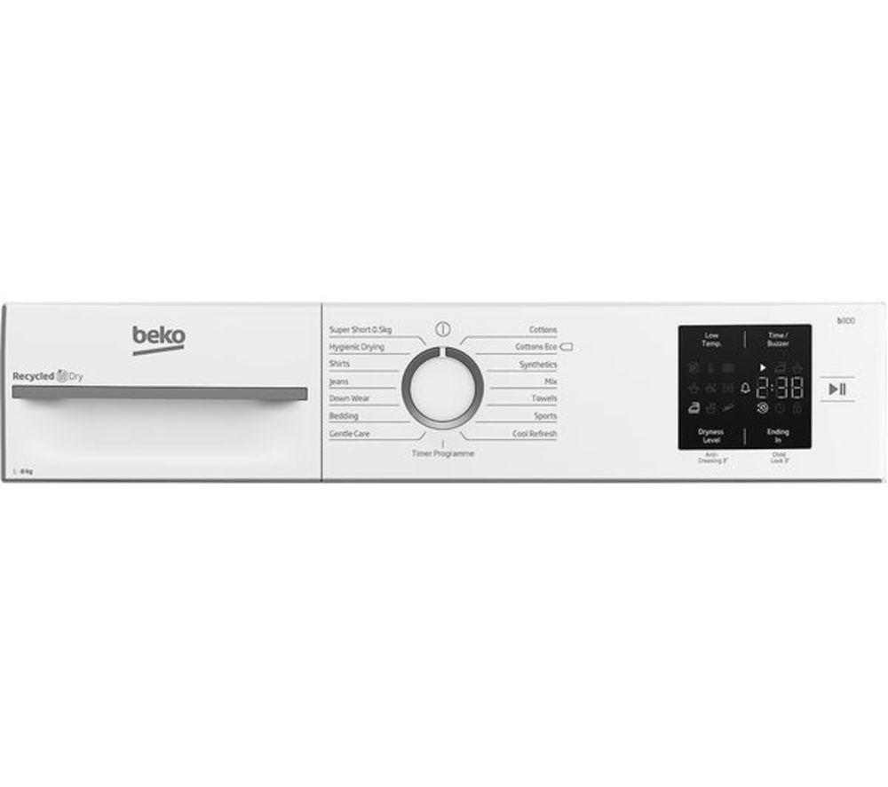 BEKO Pro BM3T3822NW 8 kg Heat Pump Tumble Dryer - White image number 3 of 6