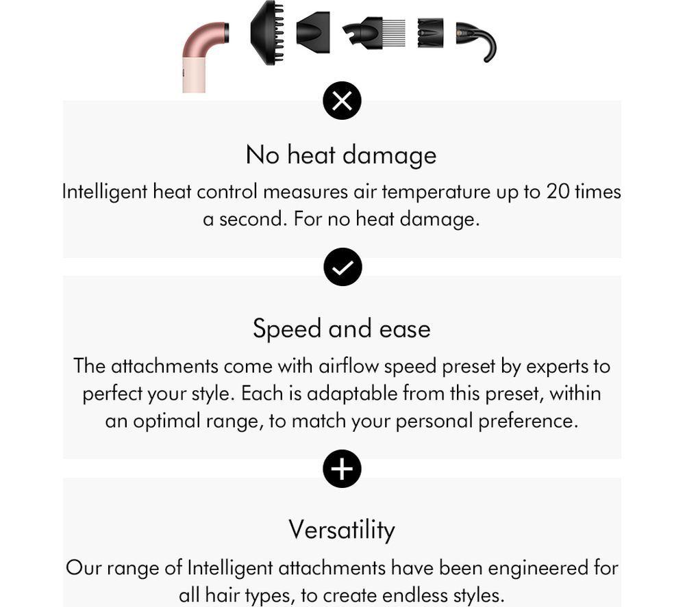 DYSON Supersonic R Curly & Coily Hair Dryer - Ceramic Pink & Rose Gold image number 8 of 8