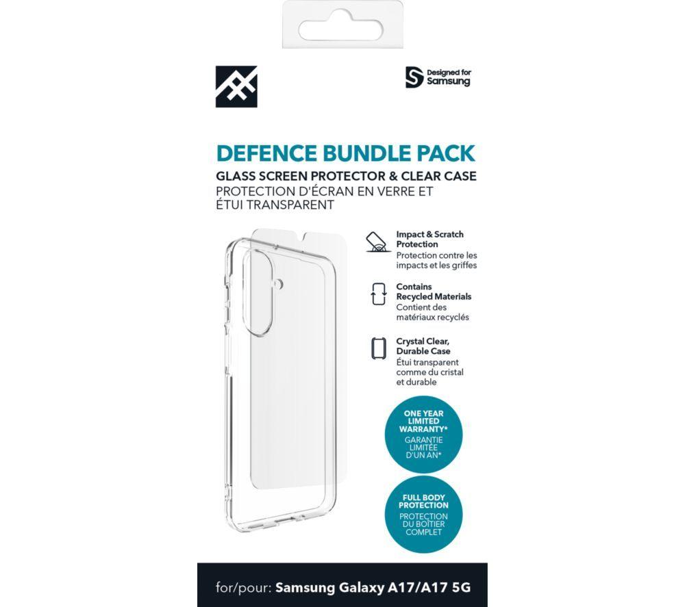 ZAGG Defence Samsung A17 Case & Screen Protector Bundle - Clear image number 2 of 2