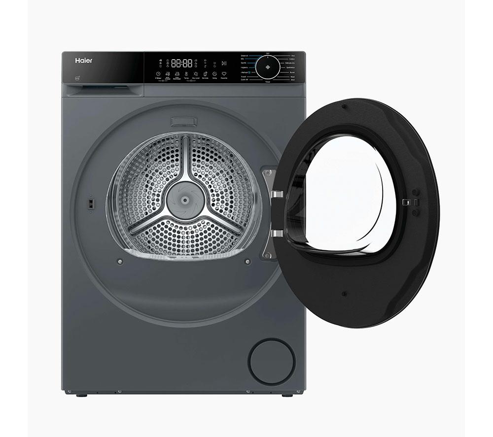 HAIER X Series 5 HD90-D357GU1-UK WiFi-enabled 9 kg Heat Pump Tumble Dryer - Graphite image number 2 of 15