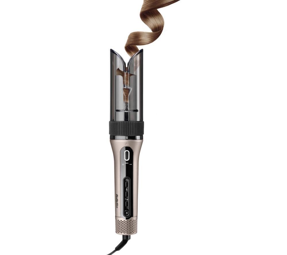 BABYLISS Style Secret Air C6688U Automatic Rotating Hair Curler & Waver - Silver & Black