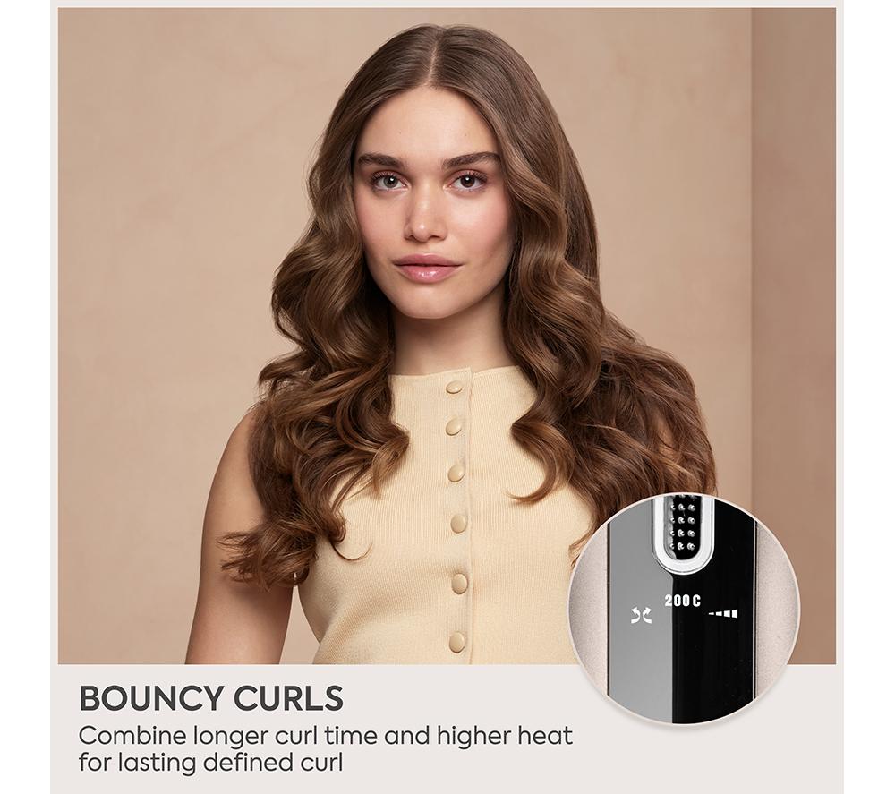 BABYLISS  Style Secret Air Automatic Rotating Curler & Waver - Silver & Black image number 4 of 14