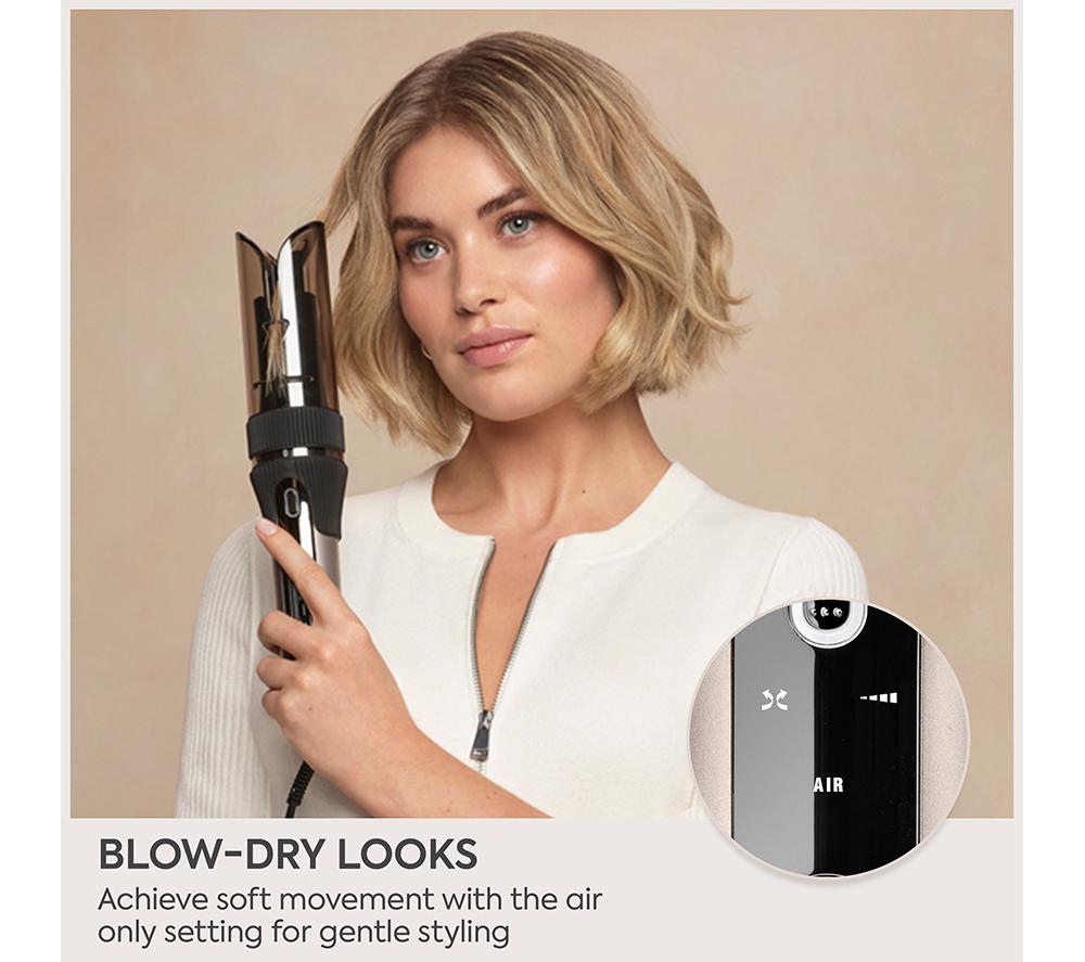 BABYLISS  Style Secret Air Automatic Rotating Curler & Waver - Silver & Black image number 5 of 14