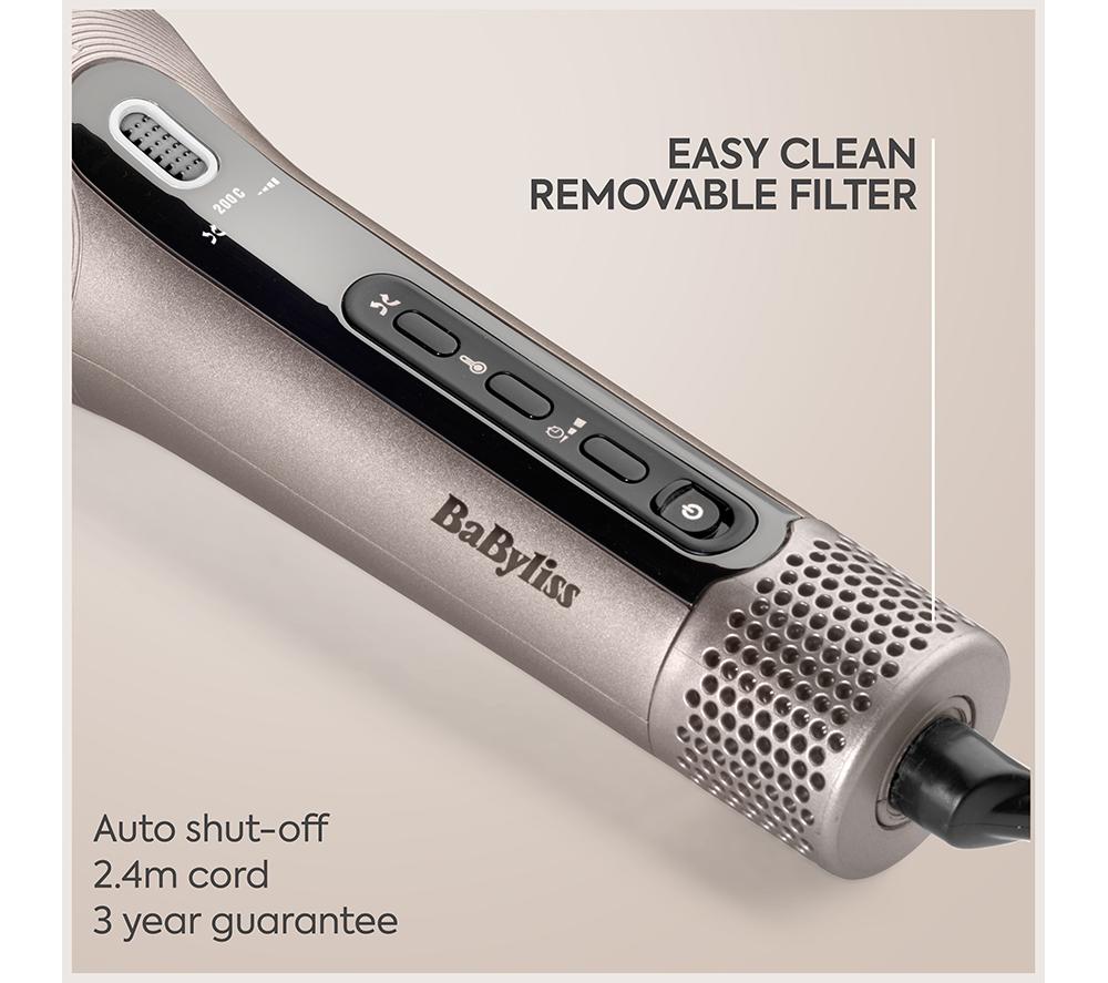 BABYLISS  Style Secret Air Automatic Rotating Curler & Waver - Silver & Black image number 13 of 14