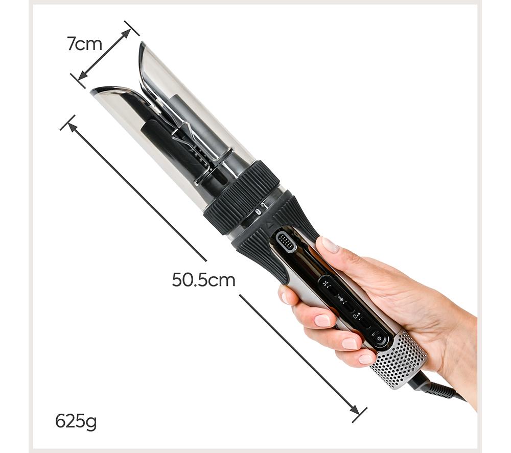 BABYLISS  Style Secret Air Automatic Rotating Curler & Waver - Silver & Black image number 14 of 14