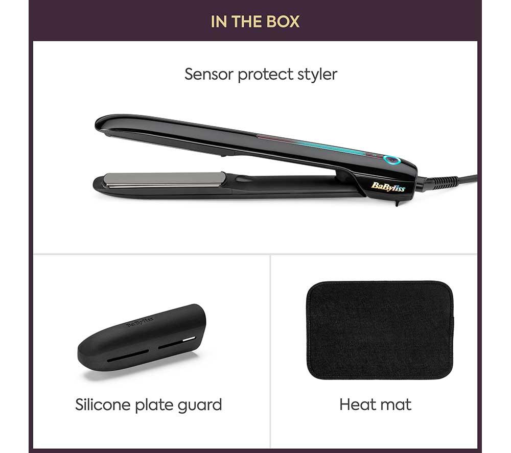 BABYLISS Sensor Protect Styler ST490U Intelligent Hair Straightener - Black image number 9 of 12