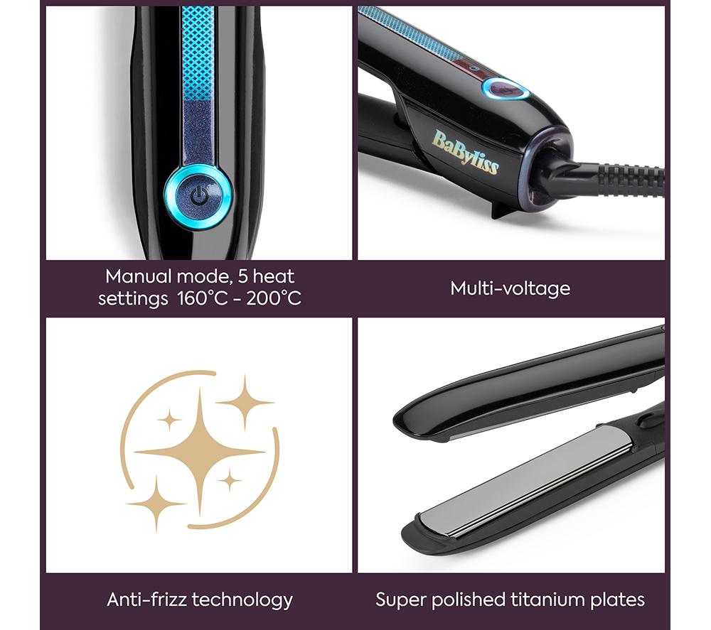 BABYLISS Sensor Protect Styler ST490U Intelligent Hair Straightener - Black image number 10 of 12