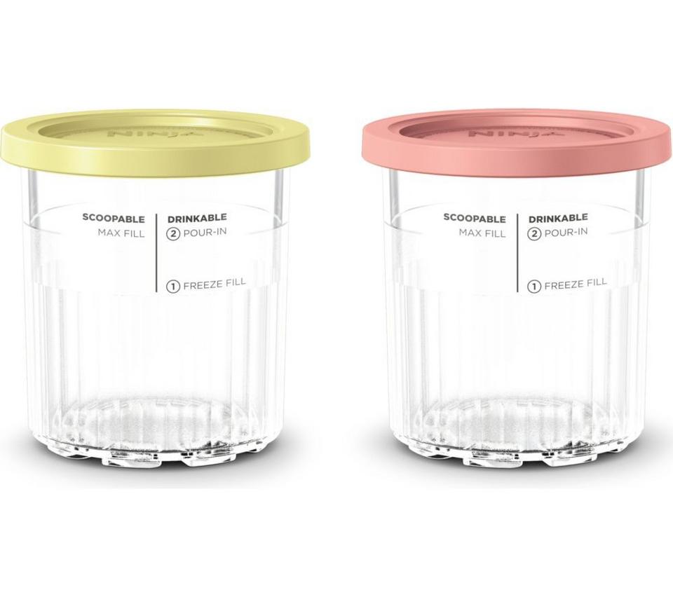 NINJA NC501UK Creami Ice Cream Maker Dessert Tubs - Set of 2