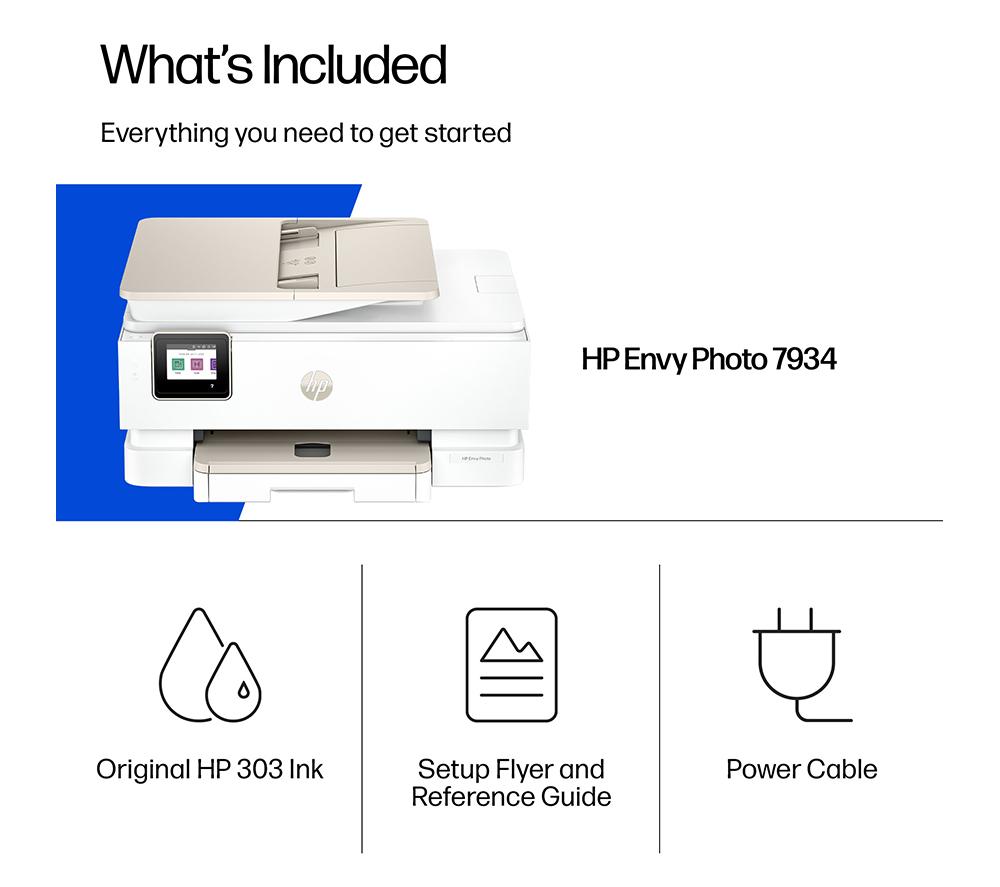 HP  Envy Photo 7934 All-in-One Wireless Inkjet Printer & 6 Months Free Instant Ink image number 13 of 19