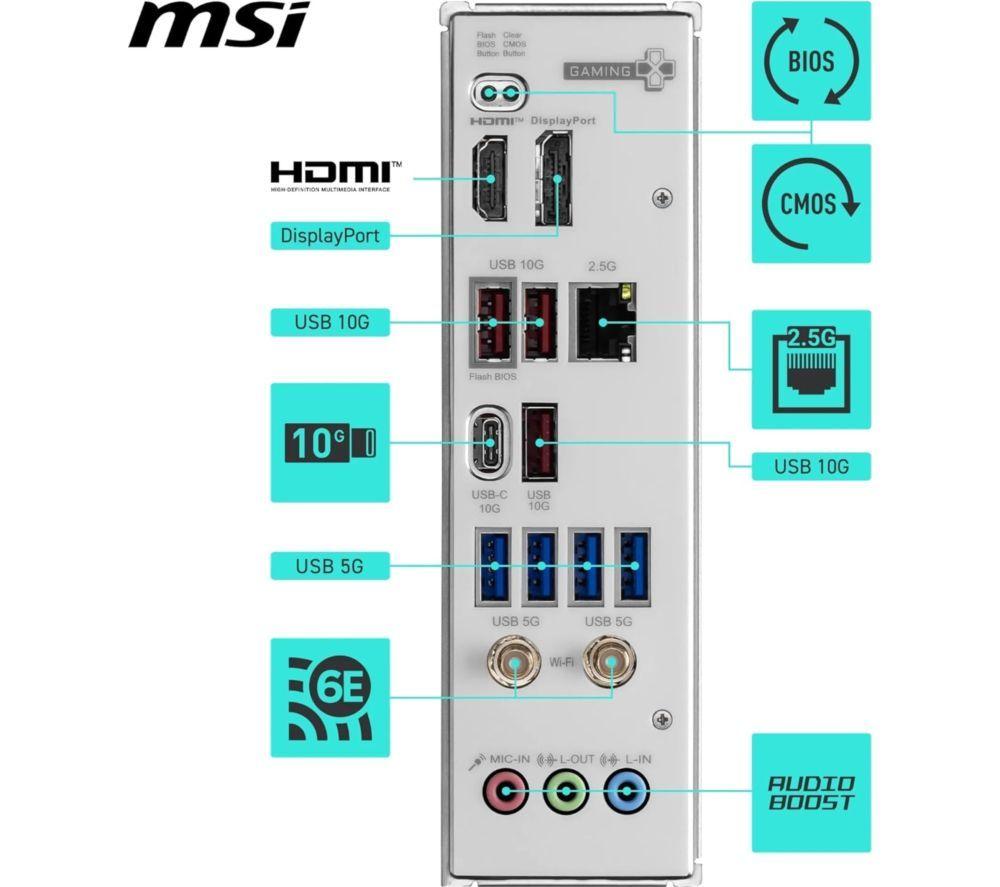 MSI B850 GAMING PLUS WIFI 6E AM5 Motherboard image number 7 of 8